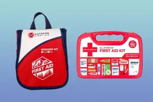 collage of popular Travel First Aid Kits 