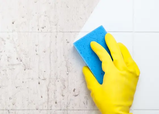 cleaning walls grime