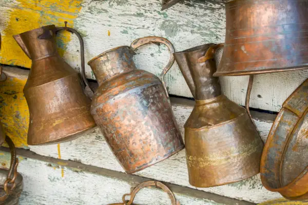 how to clean copper pots antique tarnished pots