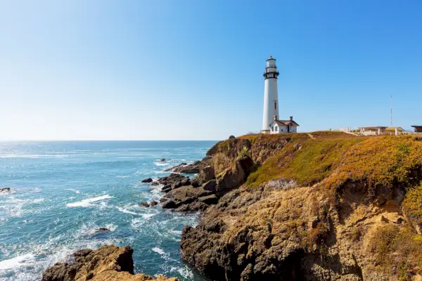 pigeon point lighthouse in california, united states