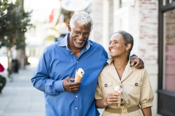 couple eating ice cream