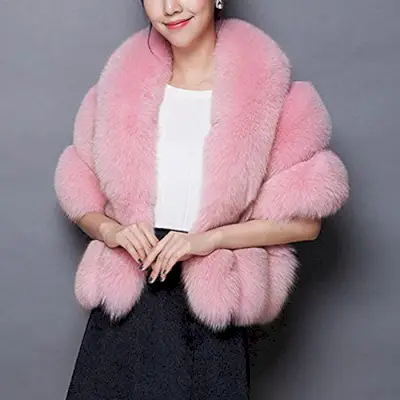 Faux Fur Shawl