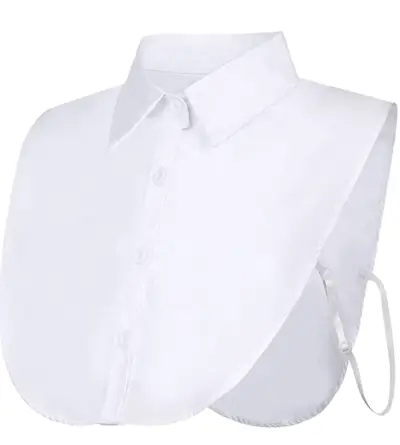 White Detachable Collar