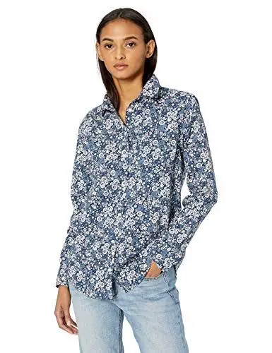 Patterned Button-Down Shirt