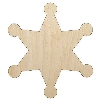 Unfinished Wood Sheriff