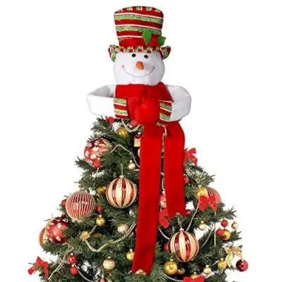 Snowman Hugger Christmas Tree Topper 