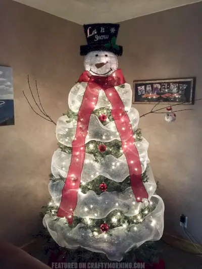 snowman christmas tree