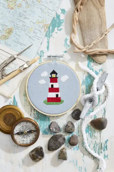 lighthouse cross stitch