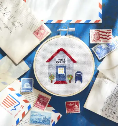 post office cross stitch