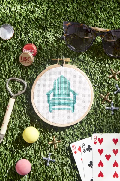 adirondack chair cross stitch