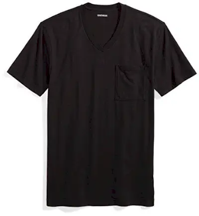 Black V-Neck T-Shirt