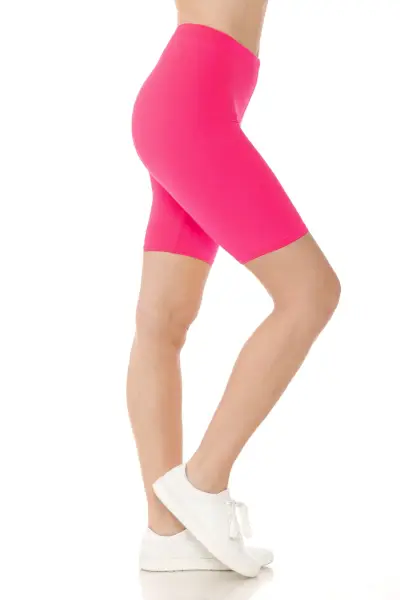 High Waist Pink Bike Shorts