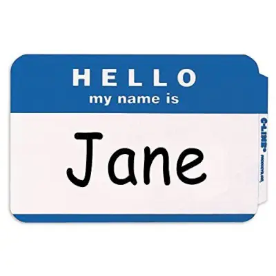 Blank Name Tags