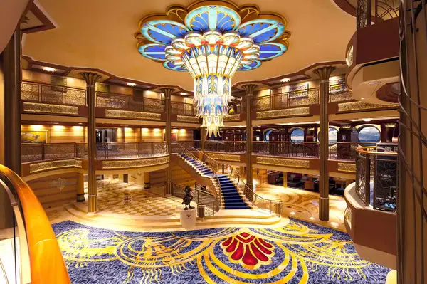 Atrium on board the Disney Dream