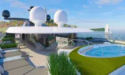 a rendering of Emerald Kaias pool 