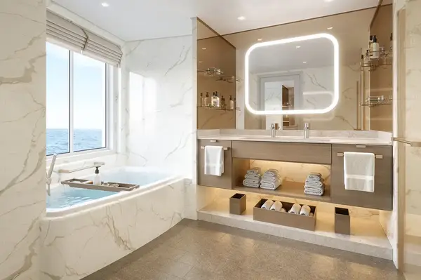bathroom on board the Silver Ray