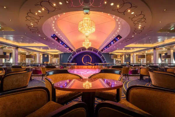The Queens Room ballroom on board the Queen Mary 2 cruise ship