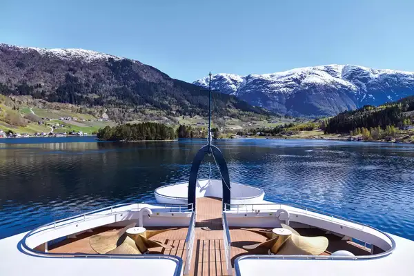 View from the Swans Nest on board the SH Diana 