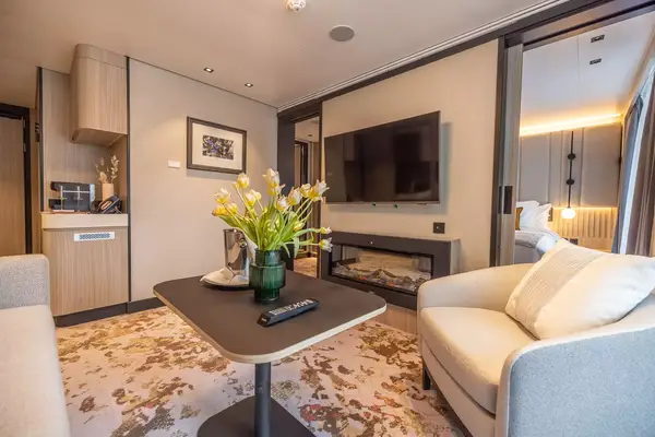 A suite living room on board the SH Diana 