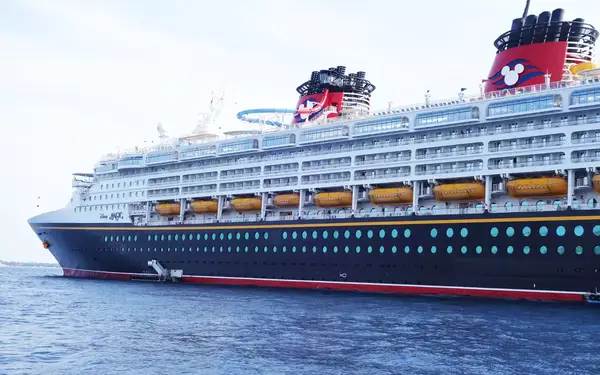 exterior of Disney cruise ship