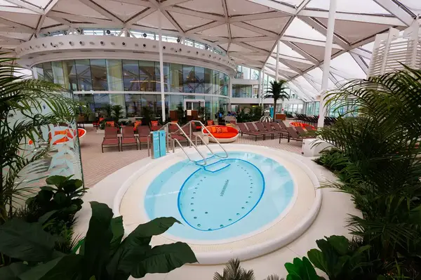 The adults-only Solarium on Royal Caribbean