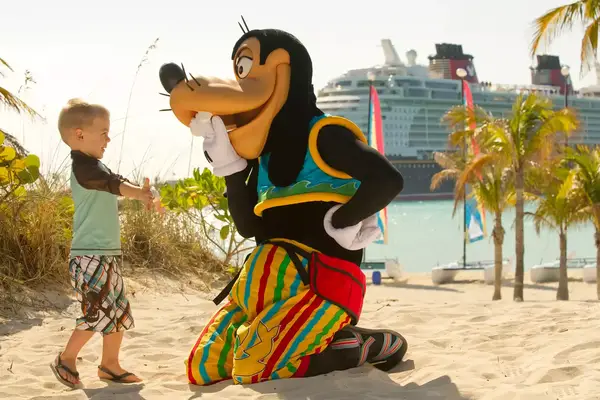 Not only are guests are greeted and treated with a myriad of special surprises like visits from Disney characters onboard the Disney Dream, they can also spot favorite friends like Goofy on Castaway Cay, DisneyÃ¢ÂÂs private island paradise. These character sightings create lasting memories and fantastic photo opportunities for guests of all ages!