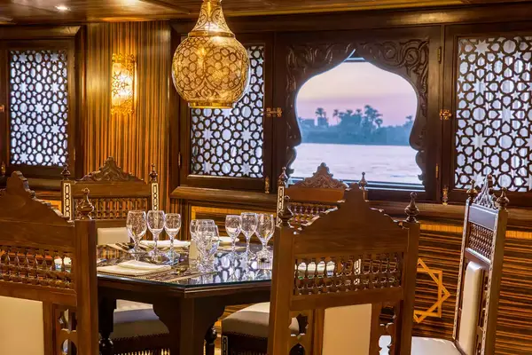 Dining room on the ship