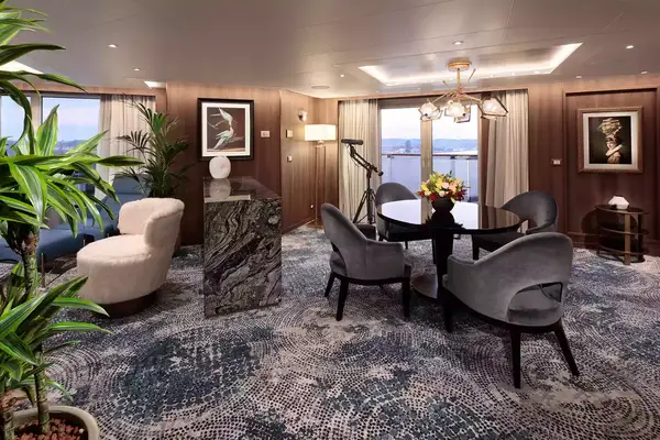 The Pinnacle Suite on board the Rotterdam ship by Holland America Line