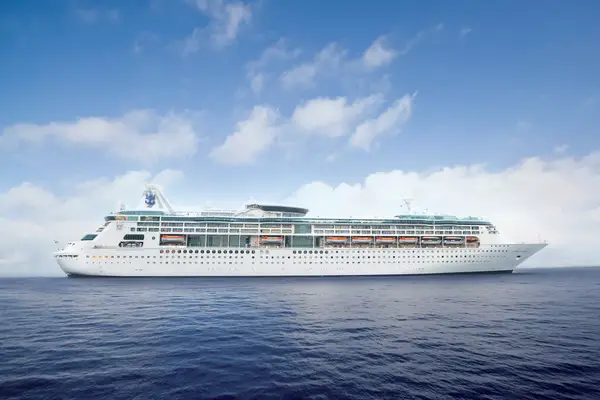 Exterior of ship in the ocean