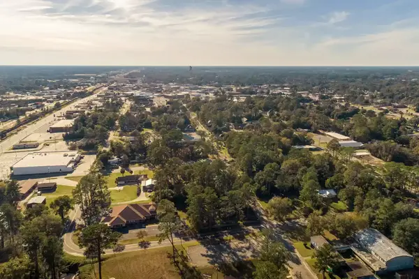 An aerial view of downtown Waycross, Georgia