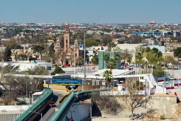 Eagle Pass, Texas, seen from above