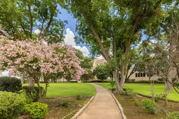 Summer in the gardens at the Gregg County Courthouse in Arizona
