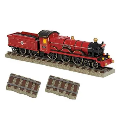 Hogwarts Express Train and Tracks Lit Figurine Set