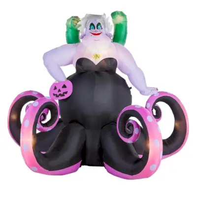 7 ft. LED Animated Ursula with Eels Inflatable
