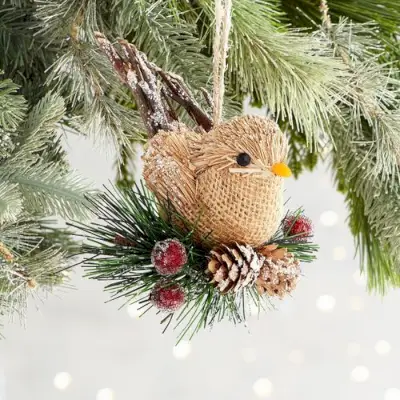 Natural Bird Ornament