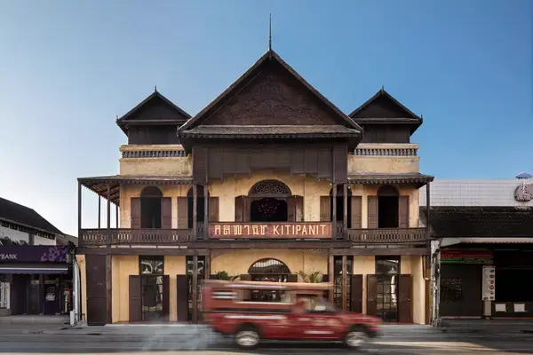 Exterior of a a repurposed building in Thailand