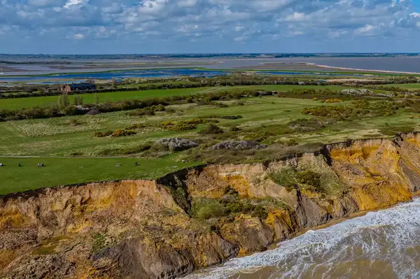 The cliffs of Walton-on-the-Naze in England 