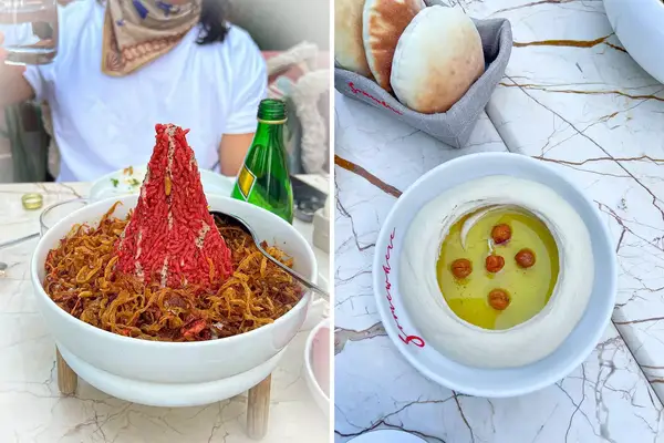 Food from the restaurant Somewhere