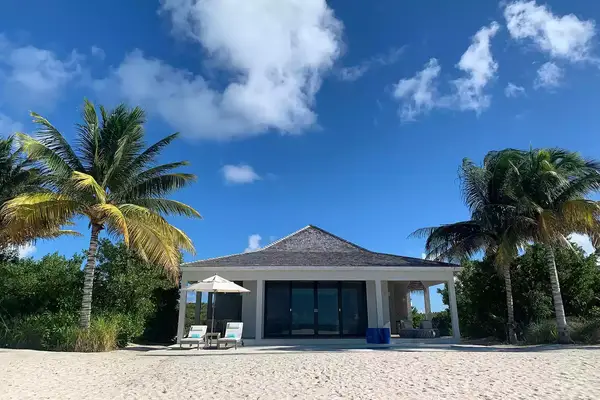 Exterior of a villa at Ambergris Cay in Turks and Caicos