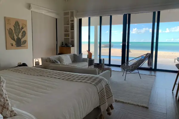 Interior of a villa at Ambergris Cay in Turks and Caicos
