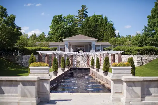 The meditation pavilion at Canyon Ranch Lenox, which was once a Gilded Age mansion.