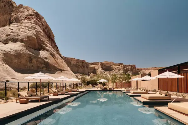 Pool area at Amangiri