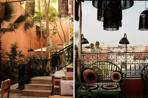 Blue Ribbon Cafe and Bendir in Marrakesh