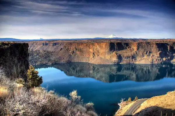 Lake Billy Chinook in Central Oregon taken during the winter