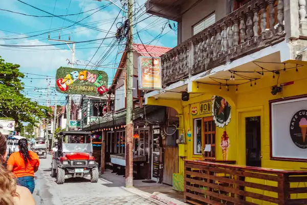 Colorful buildings in San Pedro