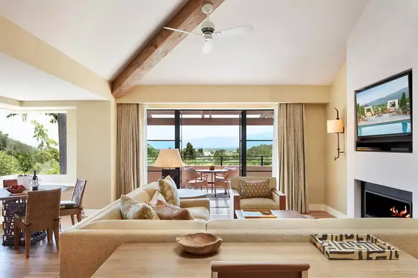 Private Maison Living Room at Auberge du Soleil