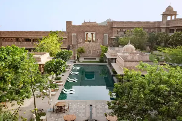 A pool at Six Senses Fort Barwara