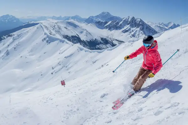 A skier at Marmot Basin