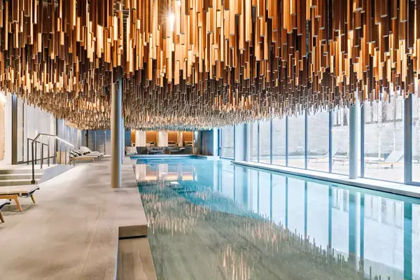 Modern spa pool in a hotel in Switzerland