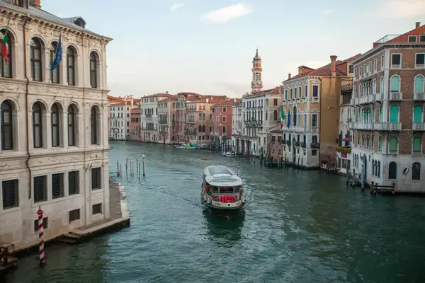 A boat going down the 